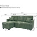 Sleeper Sectional With Pull Out Bed, Reversible Chaise