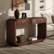 Console Table With 3 Drawers, Display Shelf