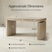 Baggio Seadrift Modern Fluted Electric Adjustable Standing Desk