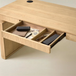 Baggio Oak Modern Fluted Electric Adjustable Standing Desk