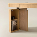 Baggio Oak Modern Fluted Electric Adjustable Standing Desk