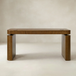 Baggio Mocha Modern Fluted Electric Adjustable Standing Desk