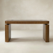 Baggio Mocha Modern Fluted Electric Adjustable Standing Desk