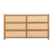 Paige - 6-Drawer Dresser - Natural Oak