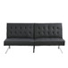 Comfortable Futon Sofa Bed - Black