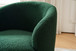 Teddy Fabric Swivel Accent Armchair Barrel Chair With Powder Coating Metal Ring