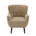 Armchair With Round Arm - Brown