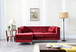 Soft y Micro Suede Sofa Chaise