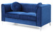 Glam Styled Micro Suede Loveseat