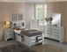 Modern Design Storage Bed With Bookcase Headboard