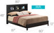 Bed With Transitional Design Stylish
