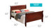 Panel Sleigh Bed