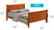 Panel Sleigh Bed