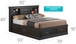 Traditional Style Bookcase Storage Bed