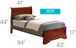 Sleigh Bed With Low Footboard
