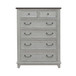 River Place - 6 Drawer Chest - Riverstone White & Tobacco