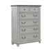 River Place - 6 Drawer Chest - Riverstone White & Tobacco