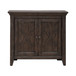 Paradise Valley - 2 Door Bedside Chest With Charging Station - Saddle Brown