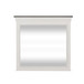 Allyson Park - Crown Mirror - Wirebrushed White / Charcoal