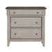 Ivy Hollow - 3 Drawer Bedside Chest With Charging Station - Weathered Linen / Dusty Taupe