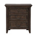Paradise Valley - Nightstand With Charging Station - Saddle Brown