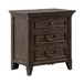 Paradise Valley - Nightstand With Charging Station - Saddle Brown
