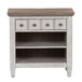 Heartland - 1 Drawer Nightstand With Charging Station - Antique White / Tobacco Tops