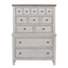 Heartland - 5 Drawer Chest - Antique White / Tobacco Tops