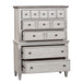 Heartland - 5 Drawer Chest - Antique White / Tobacco Tops