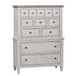 Heartland - 5 Drawer Chest - Antique White / Tobacco Tops
