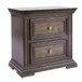 Big Valley - 2 Drawer Night Stand w/ Charging Station