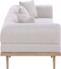 Laguna - 3 Piece Resilient Water Resistant Fabric 106.5" Upholstered Outdoor Patio Modular Sofa