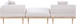 Laguna - 3 Piece Upholstered Outdoor Patio Modular Sofa With Backless Seat And 1 Arm