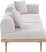 Laguna - 3 Piece Upholstered Outdoor Patio Modular Sofa With Backless Seat And 1 Arm