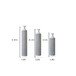 Modern Floor Vase Set Metal Vases With Geometric Pattern, 3 Piece Home Decor Set - White / Black