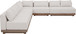 Solace - Olefin 5 Piece Outdoor Patio Modular Sectional