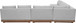 Solace - Olefin 5 Piece Outdoor Patio Modular Sectional