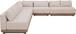 Solace - Olefin 5 Piece Outdoor Patio Modular Sectional