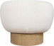 Avella - Interwoven Fabric Swivel Accent Chair - Light Brown Base