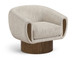 Avella - Interwoven Fabric Swivel Accent Chair