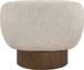 Avella - Interwoven Fabric Swivel Accent Chair