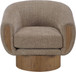 Avella - Interwoven Fabric Swivel Accent Chair