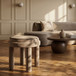 Velin - Velvet Ottoman / Stool