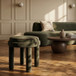Velin - Velvet Ottoman / Stool