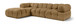 Orin - Velvet 4 Piece Modular Sectional With Chaise