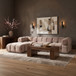 Orin - Velvet 4 Piece Modular Sectional With Chaise
