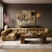 Orin - Velvet 5 Piece Modular Sectional
