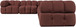 Orin - L-Shaped Velvet 6 Piece Modular Sectional