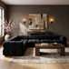 Orin - L-Shaped Velvet 6 Piece Modular Sectional