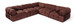 Orin - Velvet 5 Piece Modular Corner Sectional